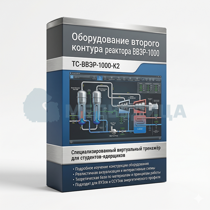 Стенд-тренажер виртуальный «Оборудование второго контура реактора ВВЭР-1000», ТС-ВВЭР-1000-К2