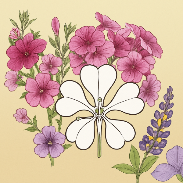 Модель аппликация строение цветка