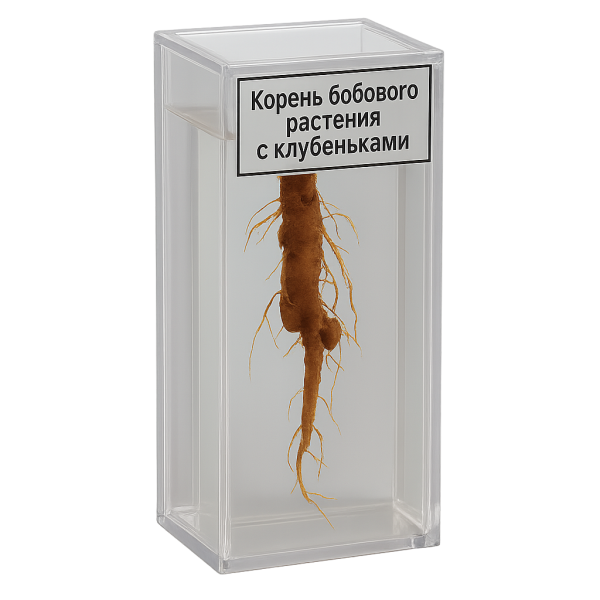 Влажный препарат «Корень бобового растения с клубеньками»