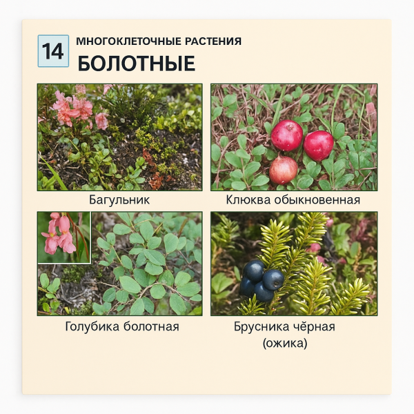 Комплект раздаточных таблиц по биологии