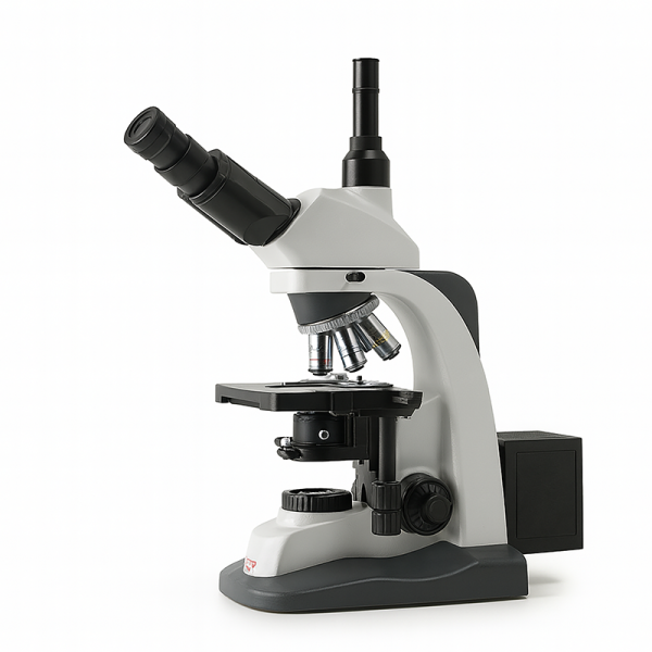 Цифровой микроскоп тринокулярный (план-анахромат)