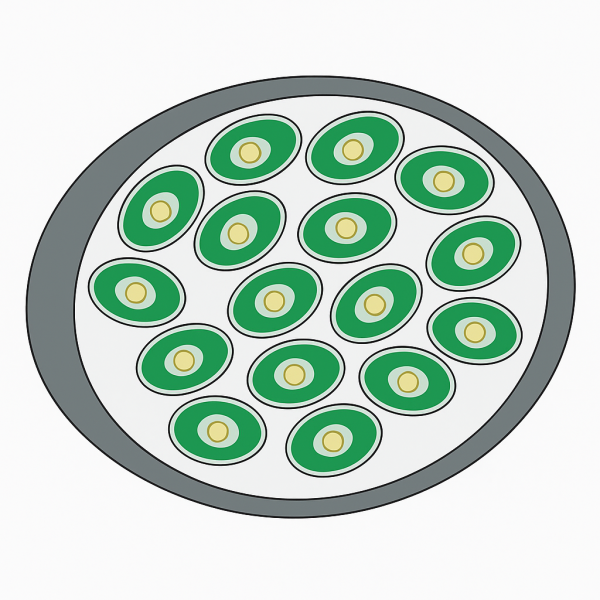 Модель аппликация одноклеточной водоросли