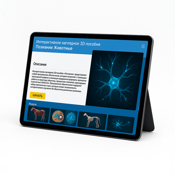 Виртуальный учебный комплекс «Интерактивный трехмерный атлас анатомии животных»